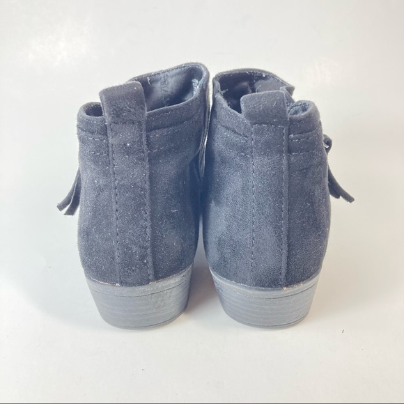4/$25 Arizona Suede Black Zip Booties Size 6.5 - Picture 3 of 9